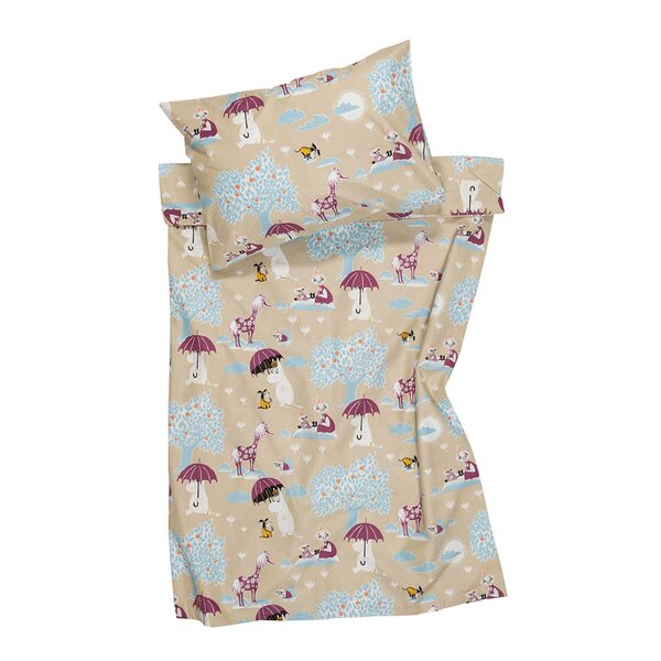 MoominArabia Mummi sengesett 85x125 cm Under paraplyen multi