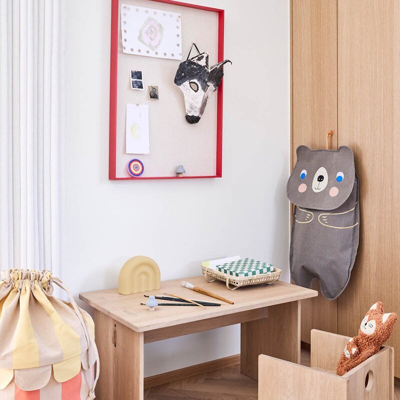 OYOY Darling Bear veggoppbevaring 77x40 cm Brown