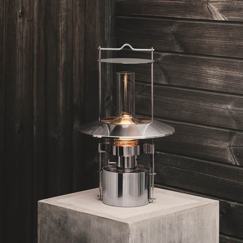 Stelton EM portable LED skipslampe 43 cm stål