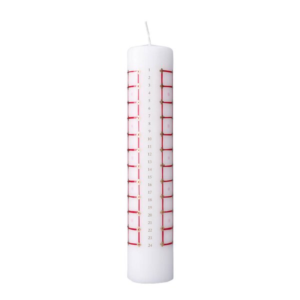 Bjørn Wiinblad Eva kalenderlys 2026 5 cm rød