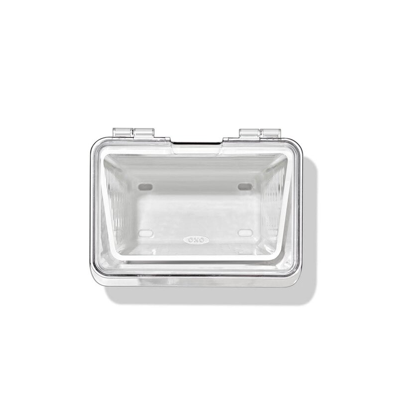 Oxo Oppbevaringsboks til kjøleskap 15,5x23 cm klar/hvit