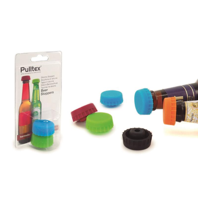 Pulltex Beer stopper silikon 2 stk svart/grønn