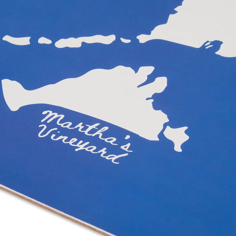 Lexington Bordbrikke 30x40 cm 2 stk laminert dobbelsidig blå/hvit