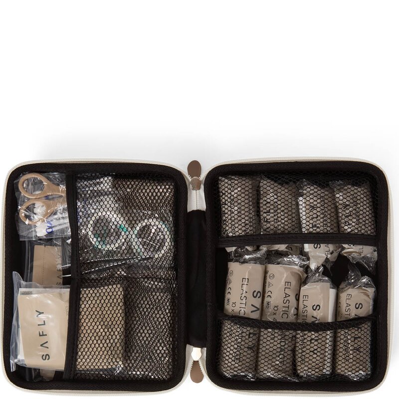 Safly Førstehjelpsskrin To-Go 14x4,5x11 cm sand