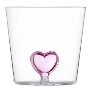 Ichendorf Milano Cuore vannglass 35 cl hjerte rosa