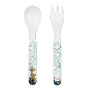 Rätt Start Mummi barnebestikk 2 deler Eng grønn