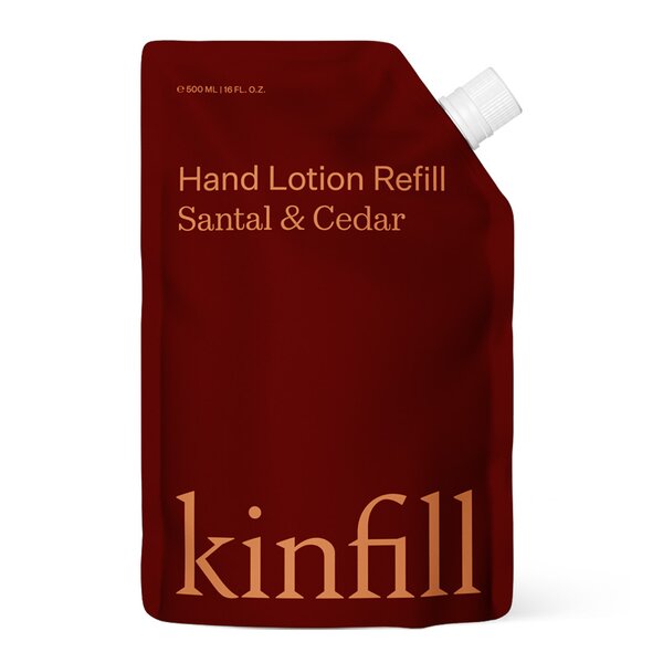 Kinfill Refill håndkrem 500 ml santal & cedar