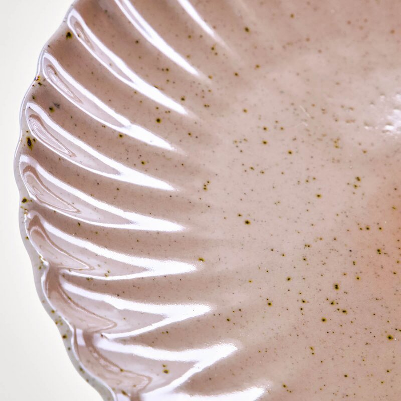 House Doctor Scallop tallerken 26 cm rosa