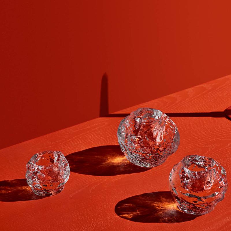 Kosta Boda Snowball votive lysestake 7 cm