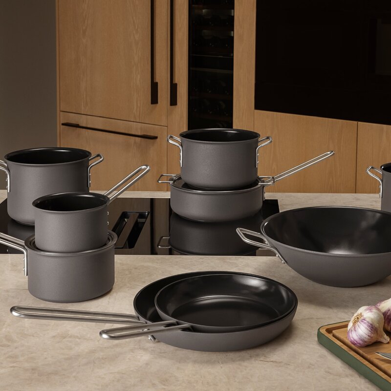 Eva Trio Grey Line stekepanne 24 cm keramisk Slip-Let