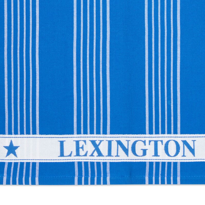 Lexington Kjøkkenhåndkle 70x50 cm frotté rutete blå/hvit