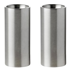 Stelton Arne Jacobsen salt- og peppersett stål