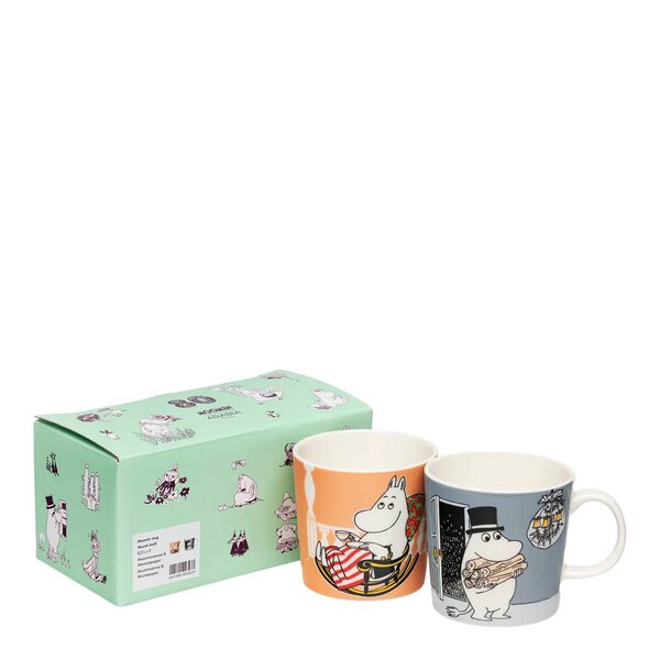 MoominArabia Mummikopp 30 cl Mummipappa og Mummimamma 2 stk 80 år