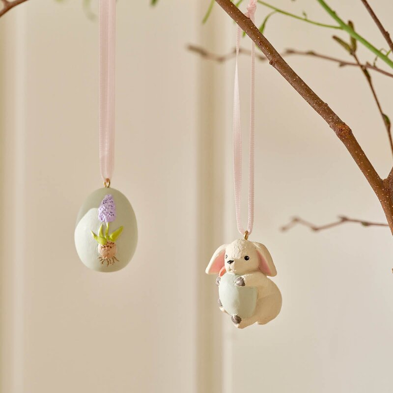 Klarborg Dyrebarn påskepynt 4 stk vår 2025