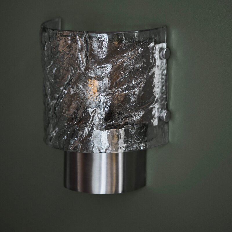 House Doctor Type vegglampe 22 cm børstet sølvfinish