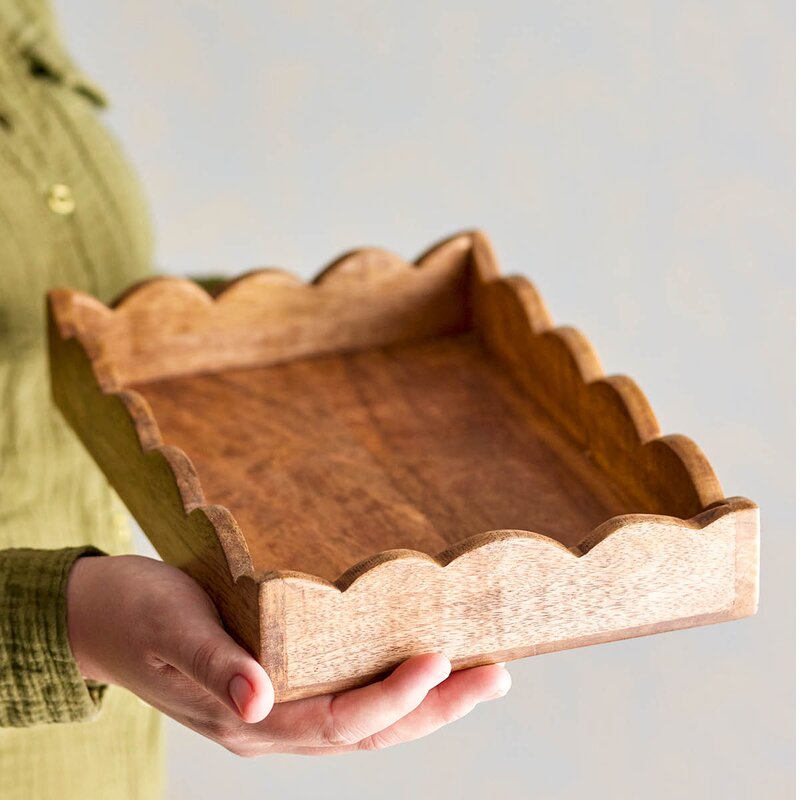 Bloomingville Serveringsbrett Namira 30x19 cm mangotre