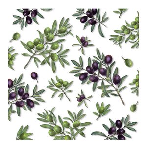Ambiente Serviett 33x33 cm 20 stk Olives All Over