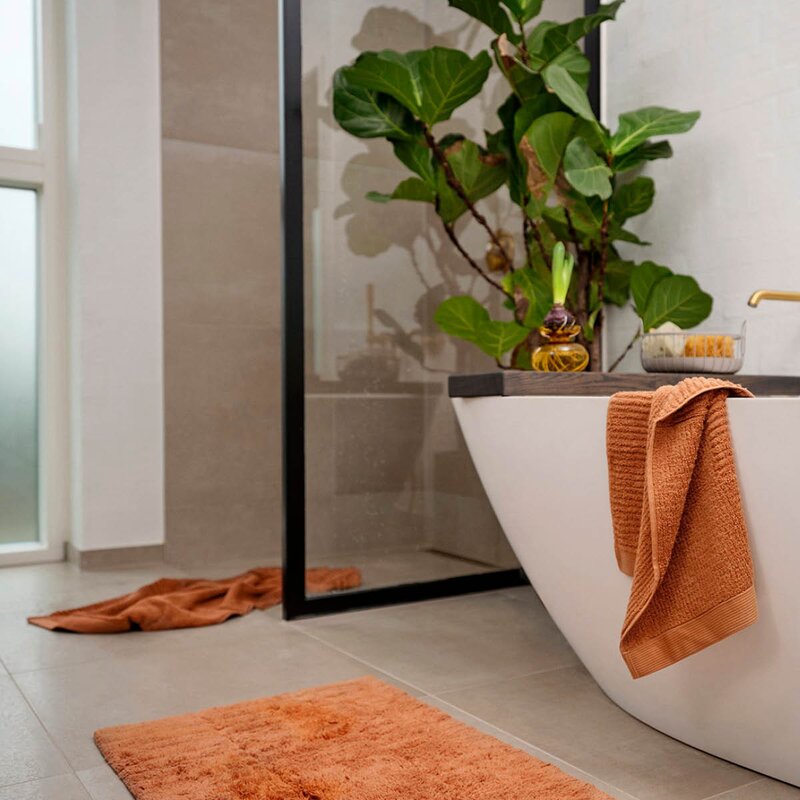 Zone Denmark Classic badehåndkle 70x140 cm mandarin