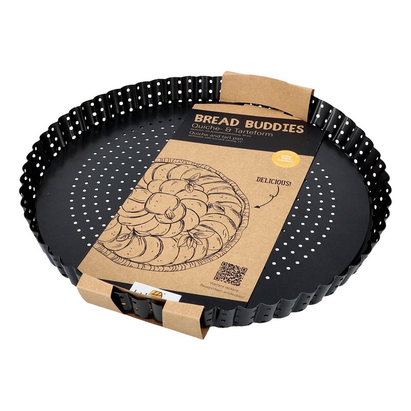 Birkmann Bread Buddies paiform 30 cm perforert svart