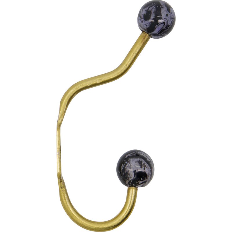 House Doctor Ball knagg 13x2x7 cm 2 stk svart/hvit