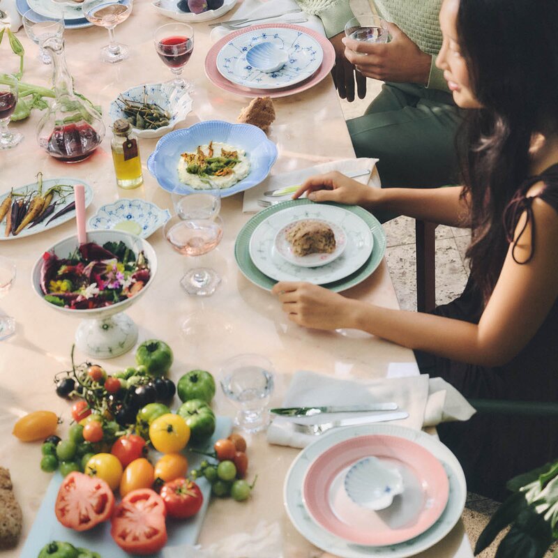 Royal Copenhagen Iris tallerken 27 cm korall