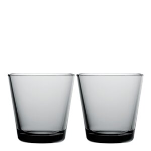 iittala Kartio glass 21cl 2 stk grå