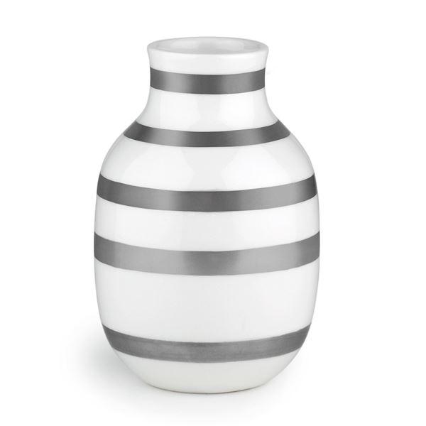 Kähler Omaggio vase 12,5 cm sølv
