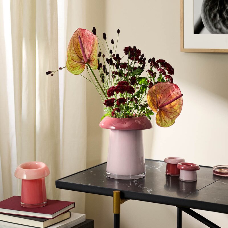Holmegaard Soma vase 16,5 cm korall/fersken