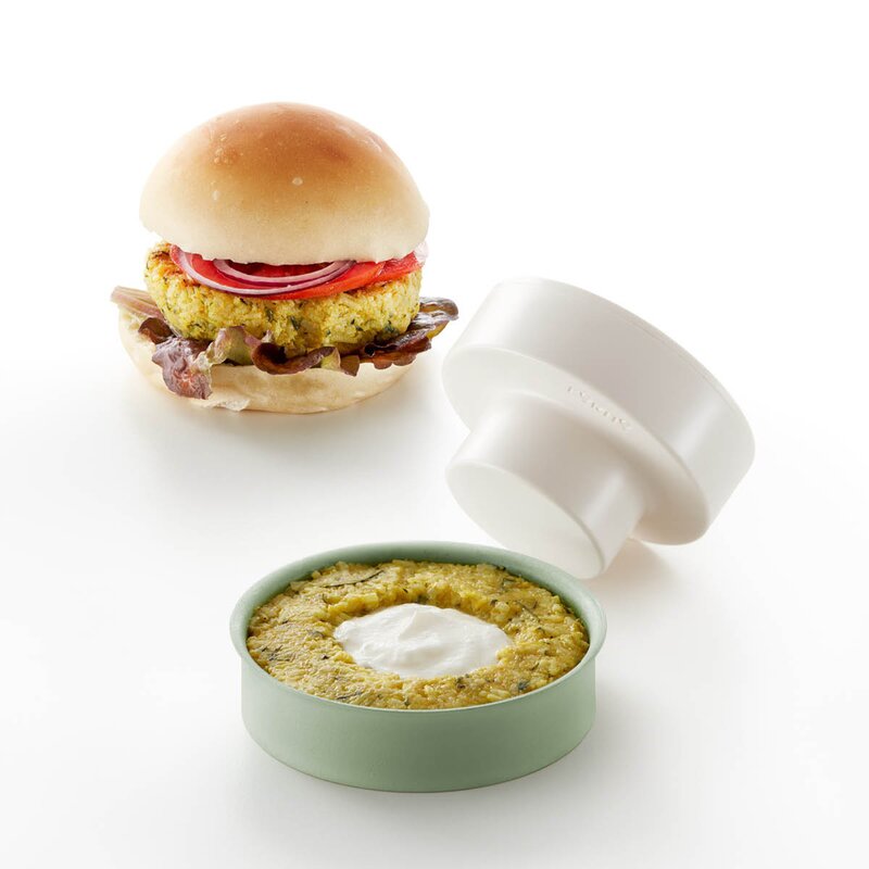 Lékué Form for grønnsaksburger 11 cm grønn