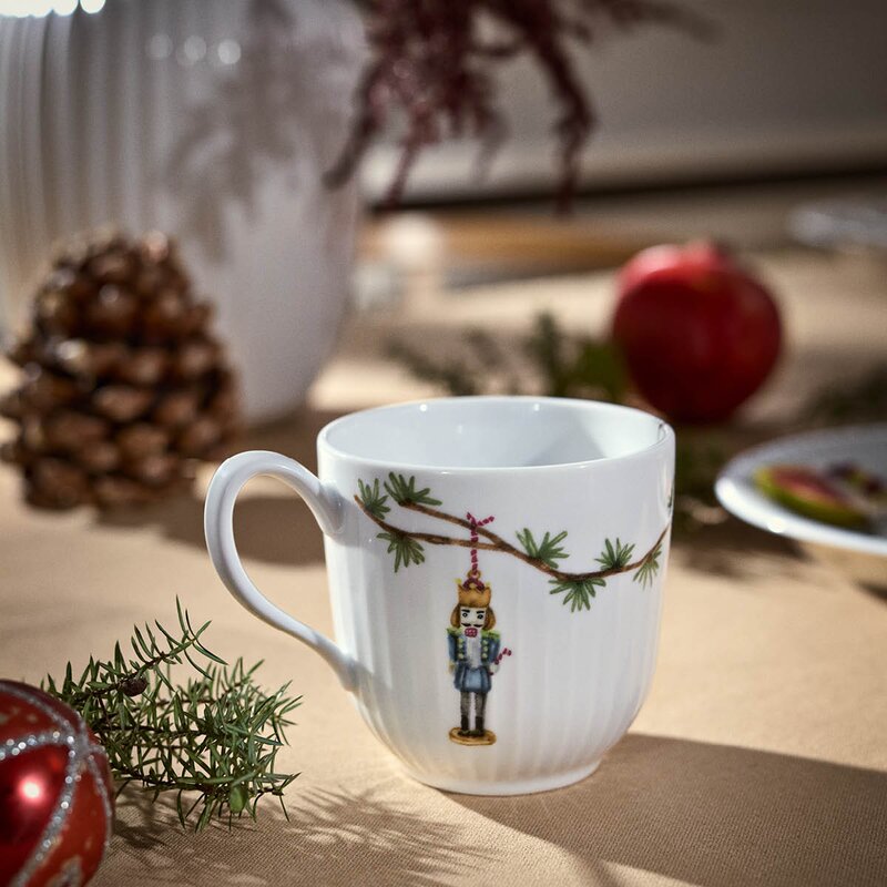 Kähler Hammershøi Christmas krus 25 cl hvit m/dekor