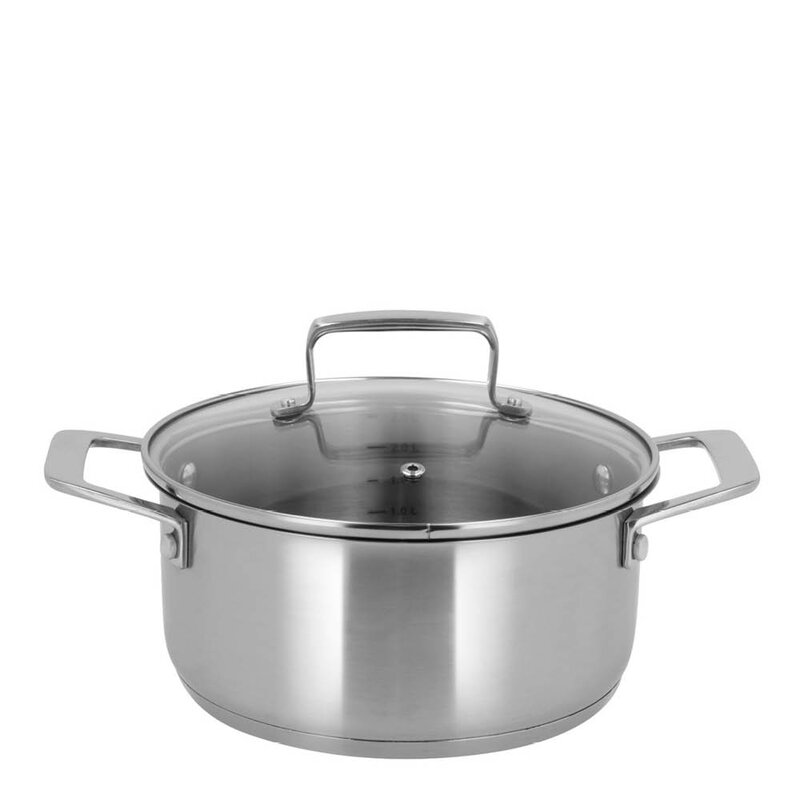 Pillivuyt Gourmet Douron kokkekniv 33 cm damaskusstål/eik