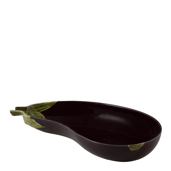 Bordallo Pinheiro Aubergine serveringsbolle 1,6L lilla/grønn
