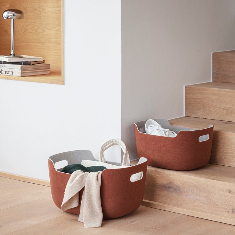 Eva Solo Tidy oppbevaringskurv 40x29x20 cm chestnut