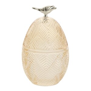 Lene Bjerre Esilia bonbonniere egg 15,5 cm gul