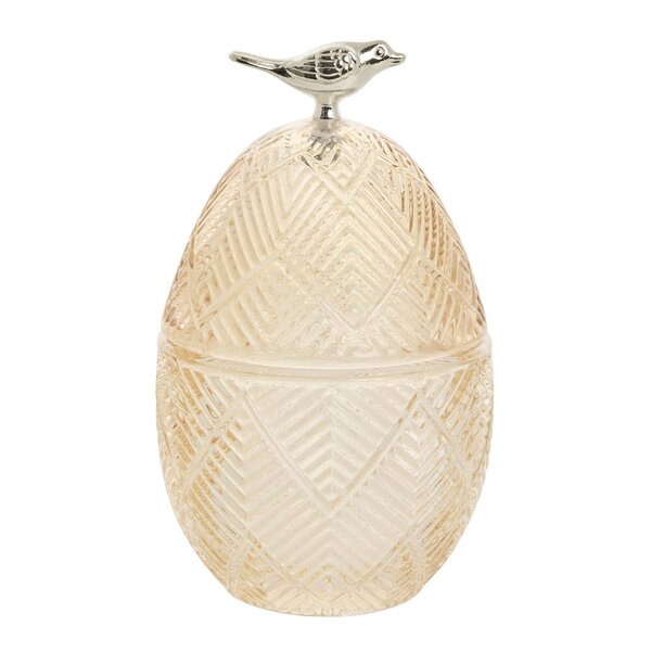 Lene Bjerre Esilia bonbonniere egg 15,5 cm gul