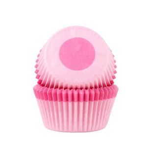 Cacas Muffinsform mini 100 stk rosa