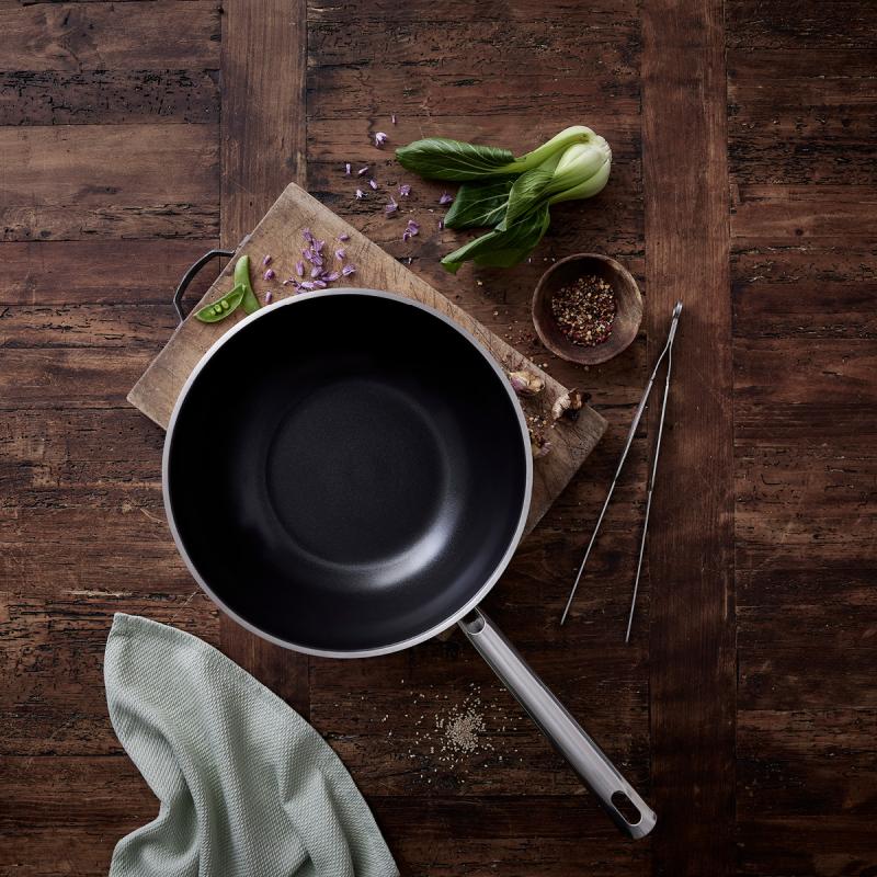 Rösle Elegance wok keramisk 28 cm Rustfritt stål
