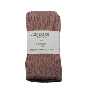 Aspegren Ripple kjøkkenklut strikket 26x26 cm mauve