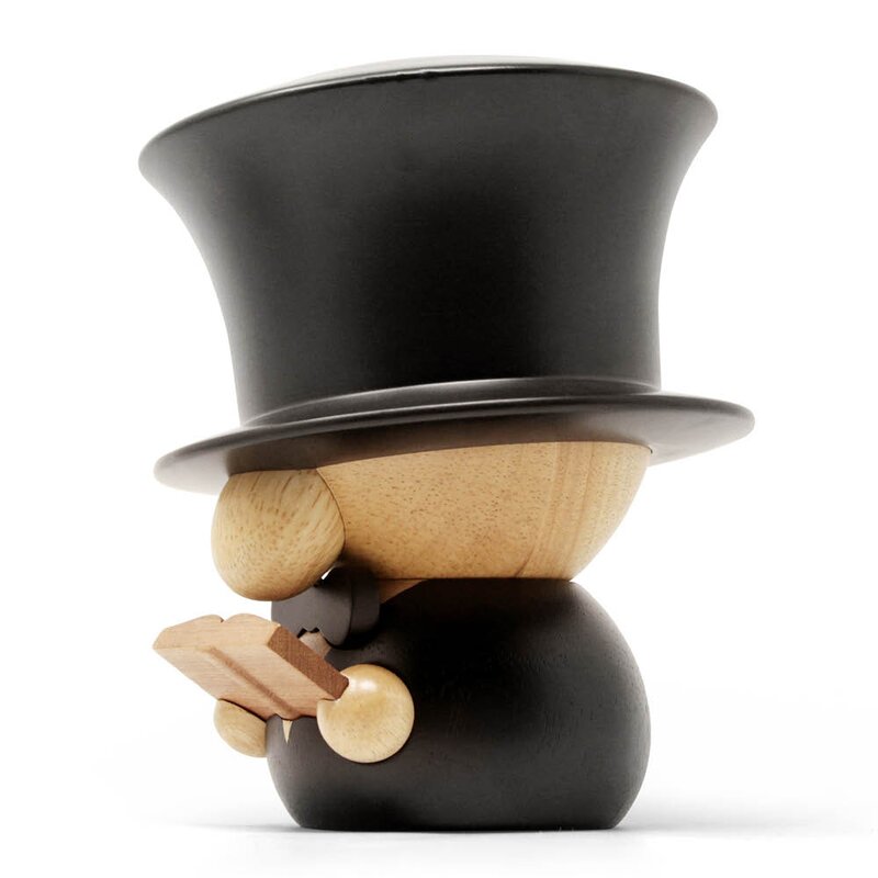 FableWood H.C. Andersen XXL trefigur 17 cm svart/gummitre/sapele