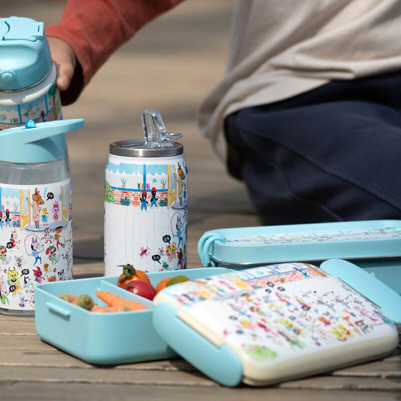 Modern House Bukkene Bruse matboks 0,9L back to school blå