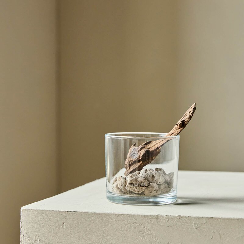 Meraki Lavastone & wood duftfrisker svart