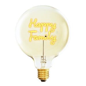 Elements Lighting MITB lyspære LED 17 cm Happy Family ravfarget
