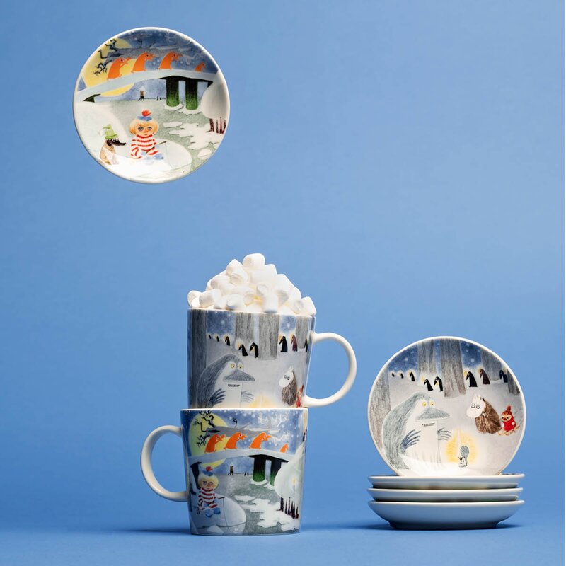 MoominArabia Mumin miniasjett 10,5 cm Vinternattsglød
