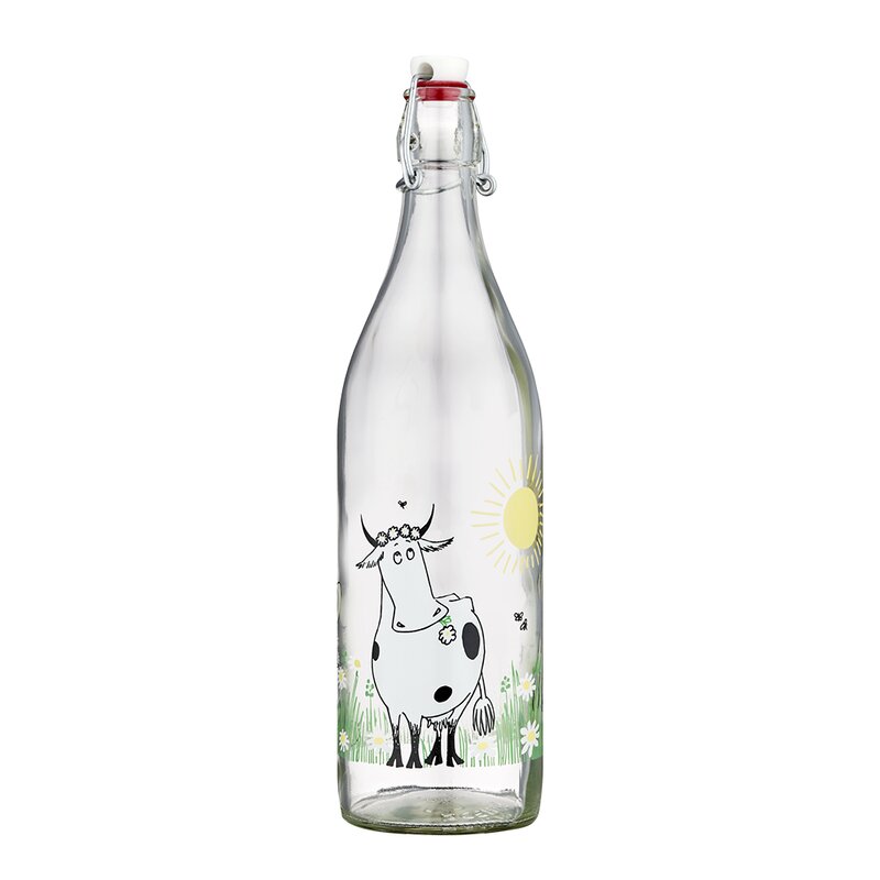 Muurla Mummi glassflaske med patentkork 1L eng