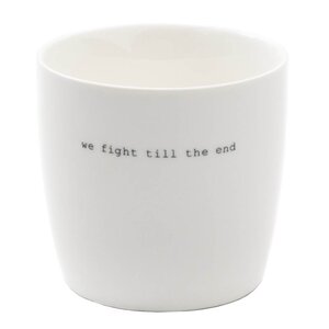 Sögne Home Krus we fight till the end 30 cl hvit