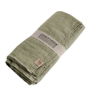 Lovley Linen Lovely bordduk lin 145x380 cm Avocado
