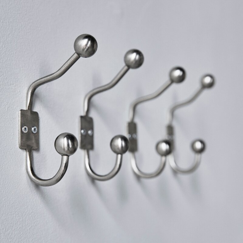 House Doctor Ball dobbelknagg 13 cm 2 stk sølvfinish