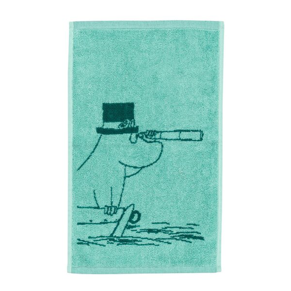 MoominArabia Mummi håndkle 30x50 cm Mummipappa blågrønn