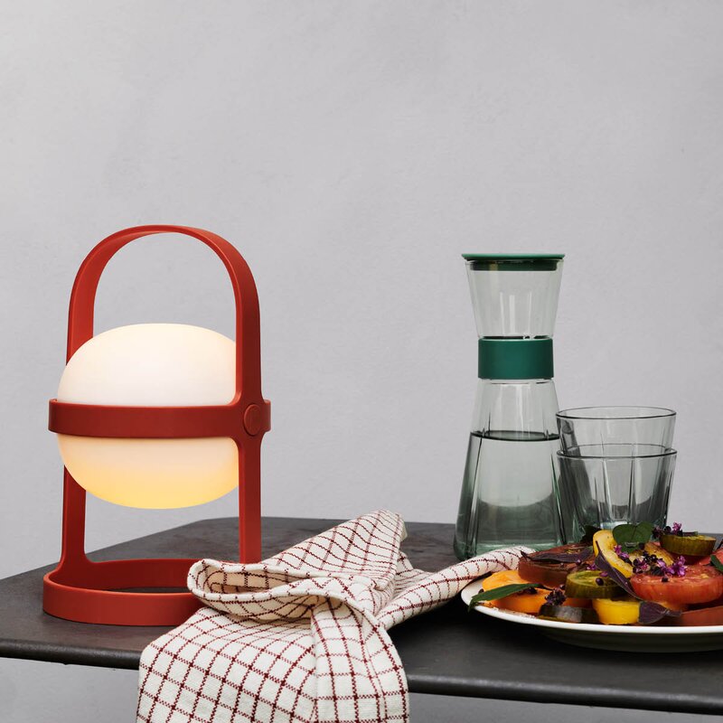 Rosendahl Soft Spot Solar solcellelampe circular 25 cm terracotta