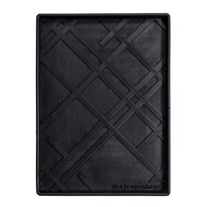 Tica Copenhagen Lines sko- og støvelbrett 28x38x3 cm svart